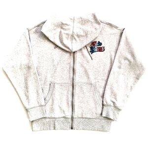 𝅺3/$20 Eddie Bauer Logo Gray Hoodie Sweatshirt
